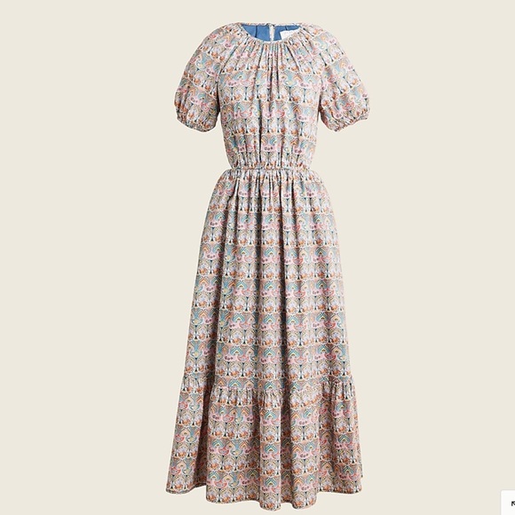 J Crew x Liberty Fabrics Side Cutout Dress / Giorgia Duke Print - Picture 2 of 14